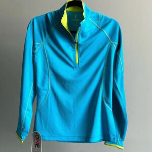 Women's Elevate Long Sleeve Quarter Zip Jacket | Bright Blue | Quarter zip